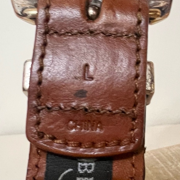 Brighton Brown Leather Braided Belt - Picture 5 of 6